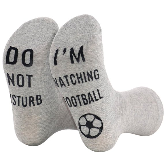 HNMKIU Men's Socks Ideal Birthday for Him Father Boyfriend Husband Dad and Boy Grey,One Size