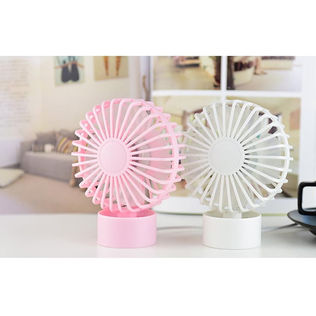 Mini Ventidor USB Portátil Silenciosa pa Escritorios de Oficina Ventidor de Refrigeración Fresco en Verano Rosado Baoblaze Mini ventilador portátil