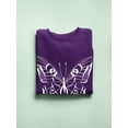 thumbnail image 3 of Antisocial Butterfly Sweatshirt Women -Smartprints Designs, Female Large, 3 of 4