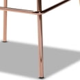 thumbnail image 4 of Bowery Hill Grey Velvet Upholstered and Gold Finished 4-Piece Bar Stool Set, 4 of 7