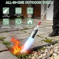 thumbnail image 7 of Propane Torch Weed Burner Kit with Storage Bag, Heavy Duty High Output Blow Torch Flamethrower with Self Igniter & 10FT Hose for Weeding, Roofing, Ice Melting, Road Marking,Charcoal (34"), 7 of 7