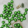 thumbnail image 2 of Northlight Shatterproof Shiny Christmas Ball Ornaments 2.5" (60mm) - Green - 60ct, 2 of 4