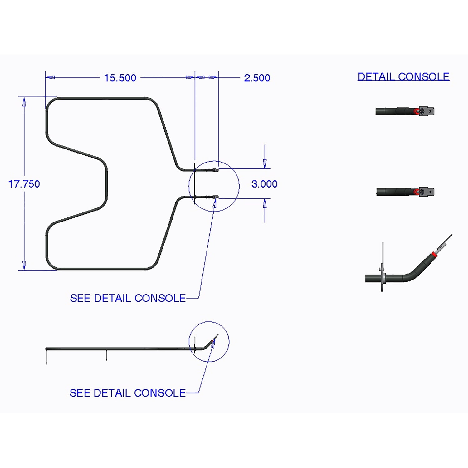 Range Kleen 7531 Replacement Bake Element, Fits GE, RCA, Kenmore, Hotpoint