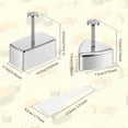 thumbnail image 2 of CNKOO  3 Pack Onigiri Mold Stainless Steel Rice Ball Mold Non Stick Triangle and Rectangular Sushi Molds with Small Rice Spoon Musubi Maker Press for Kid Lunch Bento and Home DIY, 2 of 7