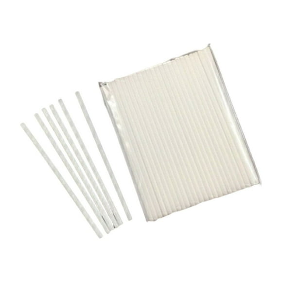 100 Pieces Lollipop Sticks Plastic Straw Reusable Strong Hardness Smooth Surface Not Easy to Break Hollow Stick for School 150x3.5mm Hollow Rod