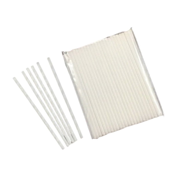 Injueey 100 piezas palitos de piruleta paja reutilizable fuerte dureza lavable superficie lisa palo hueco para manualidades DIY escuela Mostrada Varilla hueca de 150x3.5 mm