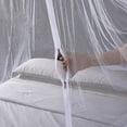 thumbnail image 3 of Mosquito Net for Bed Canopy with Zipper,Canopy Bed Curtains Twin,Twin XL Bed,Mosquito Netting for Patio,Camping,Bug Net for Camping,White, 3 of 5