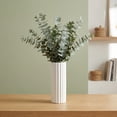 thumbnail image 3 of REGALWOVEN Modern Slim Ceramic Bud Vase, Small Skinny Decorative Flower Vases for Single Stem, Vase for Desktop Decor White 2.8"L x 2.8"W x 7.1"H, 3 of 7