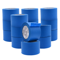 WOD Tape Blue Painters Tape 2.83 in x yd. Made in USA, 16 Pack