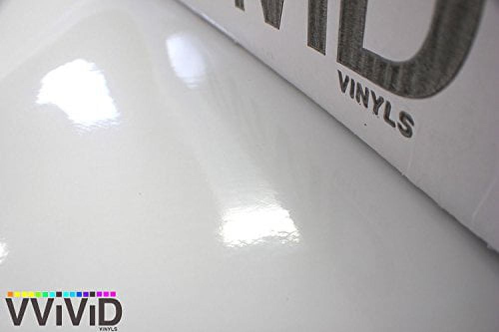 VViViD White High Gloss Realistic Paint-Like Microfinish Vinyl