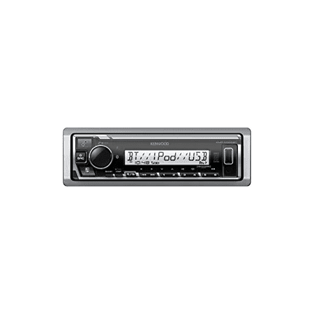 Kenwood - Bluetooth Digital Media (DM) Marine Receiver with Satellite Radio-Ready - Silver