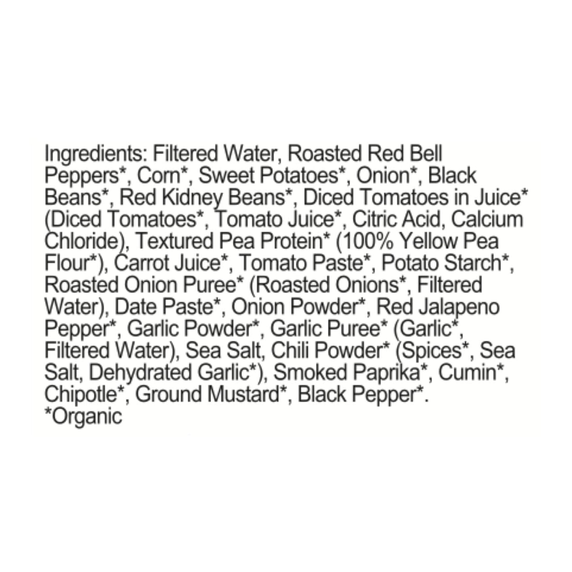 (6 pack) PLANTSTRONG Chunky Chipotle Chili - Protein Packed, Shelf-Stable, Great Source of Fiber