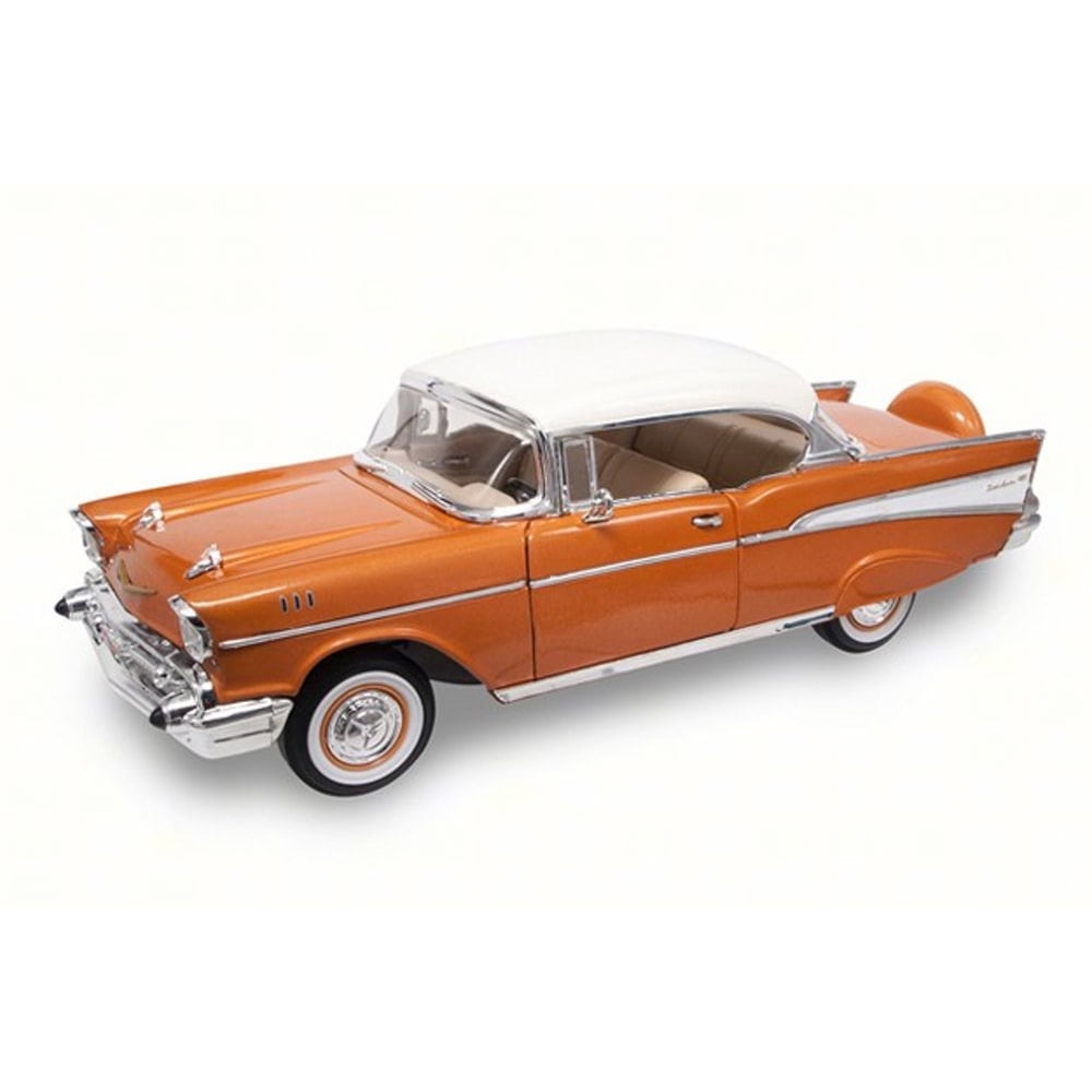 1957 Chevy Bel Air, Golden Brown Lucky 92109 1/18 Scale Diecast