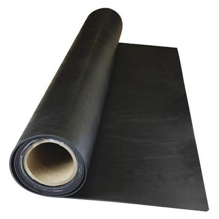 E. James 4050-1-2X6X15 6 in. x 15 ft. Buna-N Rubber Roll - 50A Plain Backing - 0.5 in. Thickness