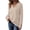 Apricot, variant on Women V Neck Long Sleeve Tops Casual Fall Womens Blouses Lightweight Tunic Sweaters