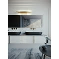 thumbnail image 3 of IDRV2405LAJUDSB AFX Indra - 8.3W LED Bath Vanity In Contemporary Style-4.5 Inches Tall and 24 Inches Length-Satin Brass Finish, 3 of 4