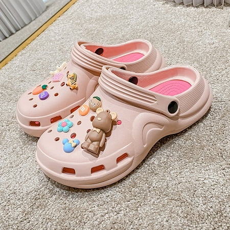 

Women‘s Cartoon Non Slip Clogs Colorblock Cute Soft Sole Lightweight Sandals Women‘s Outdoor & Indoor Slippers