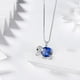 thumbnail image 5 of Juwaliy Collar de Elefante Zafiro Azul Piedra Natal de Septiembre 925 Sterling Silver Dije Joyería de Cristal Mujeres Hija Esposa Mamá Navidad Regalos de Cumpleaños, 5 of 7