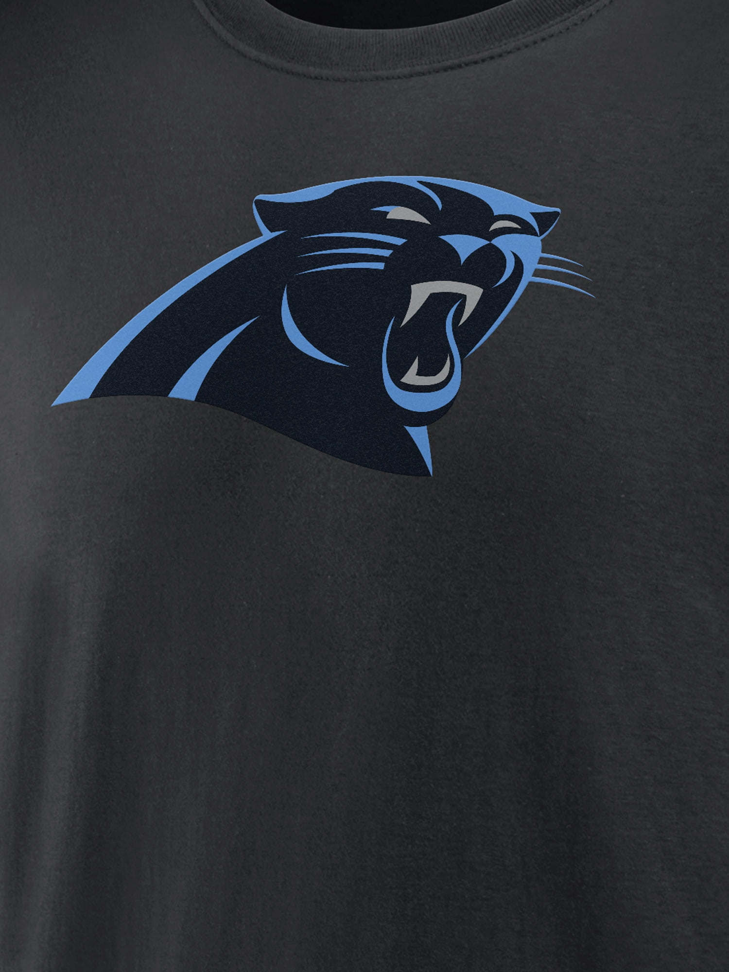 NFL Carolina Panthers Men's Cotton Black Short Sleeve T-Shirt