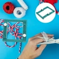 thumbnail image 4 of KAKOWELY tassel making frame Tassel Making Frame Weaving Plastic Frame Handmade Tassel Machine Tassel Weaving Frame Novelty Knitting Frame Tassel Frame Weaving Tassel Loom, 4 of 5