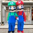 thumbnail image 2 of Disfraz de muñeco de dibujos animados de Super Mario de Disney, muñeco personalizado para caminar, jugar en vivo, promoción de eventos, accesorios, mascota títere, 2 of 5