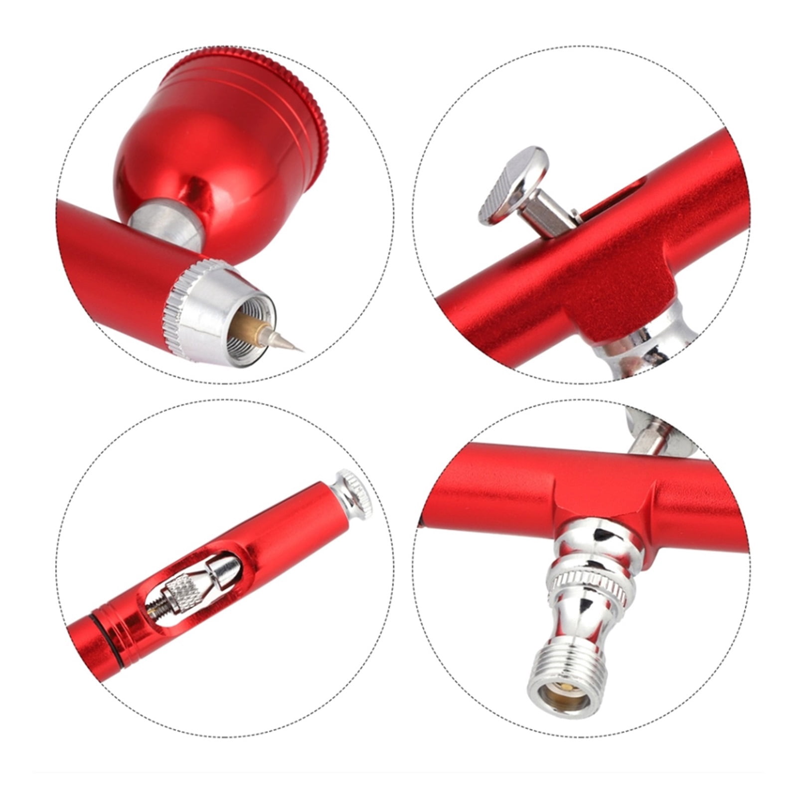 Airbrush Dual Action Gravity Feed 0.3mm Nozzle Spray Gun Cake Decorating Nail Manicure With Clean Kit ,Versatile applications
