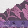 thumbnail image 4 of Coolnut Purple Flowers Bath Towels Set,2 Piece Pure Cotton Ultra Soft High Absorbent Quick Dry Towel Set,1 Bath Towels, 1 Wash Cloths Wash cloth, 4 of 7