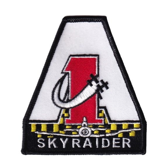 A-1 Skyraider Vietnam Patch - With Hook and Loop, 3.5
