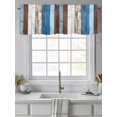 thumbnail image 4 of Colorful Wooden Curtain Valances for Windows, Vintage Farmhouse Wood Kitchen Valance Window Treatment, Light Filtering Block Curtains for Bathroom/Bedroom/Living Room 60'' x 18'', 4 of 9