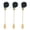 Gold, variant on 3Pcs High-Quality Ceiling Fan Pull Chain Switch 3 Speed 4 Wire Control Replacement Part for Light Fixtures 1.06 inches / 27 mm Wooden Handle Chrome Finish