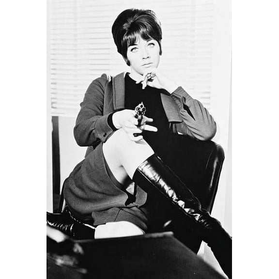 The Avengers Linda Thorson 24x36 Poster legs crossed wearing boots