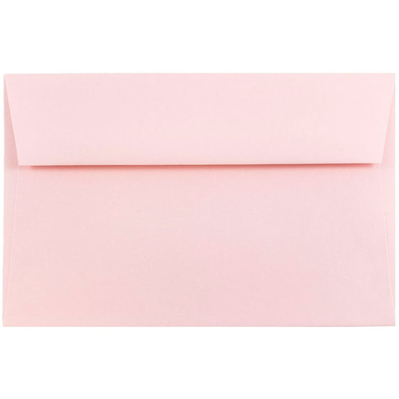 JAM Paper A9 Envelopes, 5 3/4 x 8 3/4, Baby Pink, 1000/Carton