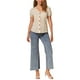 thumbnail image 2 of BLUSA Vintage de Lunares de Manga Corta con Botón INSPIRE CHIC para Mujeres de 1950 en Color Beige, 2 of 5