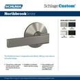 thumbnail image 7 of Schlage Fc21-Nbk-Col Custom Northbrook Passage & Privacy Door Lever Set - Nickel, 7 of 7
