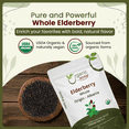 thumbnail image 2 of Organic Way Dried Elderberry Whole, USDA Organic, Kosher Certified, Gluten-Free, (32 oz), 2 of 8
