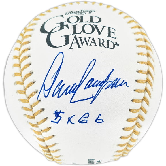 Dave Concepcion Autographed Official Rawlings Gold Glove Baseball Cincinnati Reds "5x GG" Beckett BAS QR #BR50811