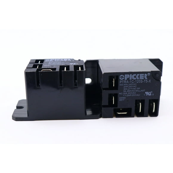 (x2) PTRA-1C-120S-T5-X-2 | SPDT 120 VAC Coil, 40 Amp 120 VAC UL Rated, Sealed Power Relay, Popular T90 Case with Flange Mounting and Quick Connect Terminals