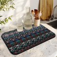 thumbnail image 2 of Washable Rubber Botanical Leaves Vintage Floral Dish Drying Mats for Kitchen Counter Home Large Coffee Bar Pad Accessories and Decor for Utensils Stemware 19.5''x12'', 2 of 5