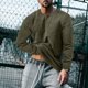 thumbnail image 1 of pstuiky camisa de manga larga para hombre, Sudadera con capucha para hombre, color liso, para correr al aire libre, manga larga, cuello redondo, para hacer ejercicio Tops casuales para hombres xxxl, 1 of 5