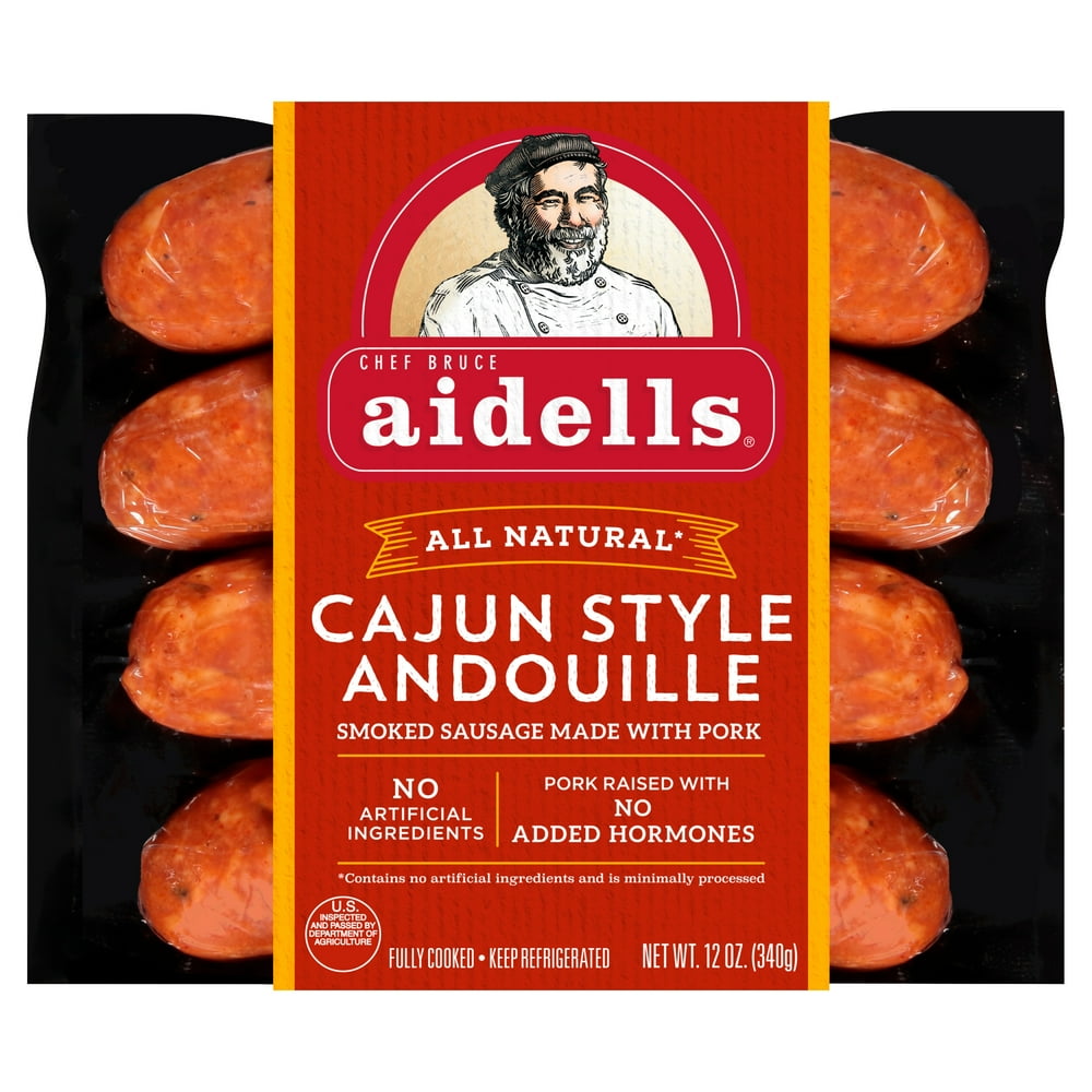 Aidells Cajun Style Andouille Smoked Pork Sausage Links 12 oz