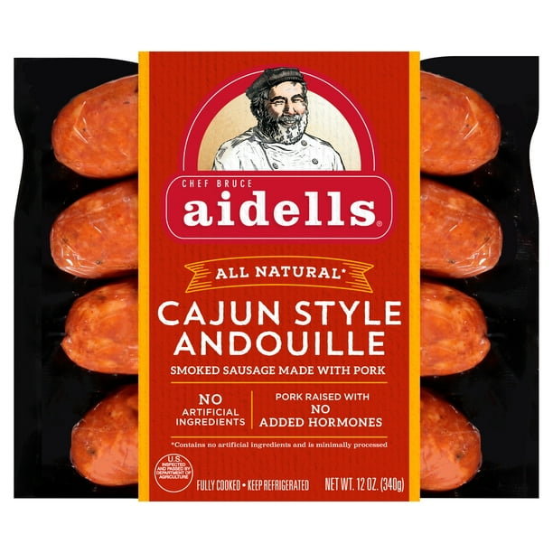 Aidells Cajun Style Andouille Smoked Pork Sausage Links 12 oz