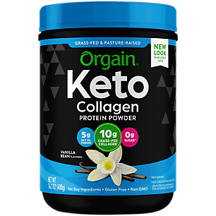 Orgain Keto Hydrolyzed Collagen Protein Powder with MCT Oil, Vanilla, 10g Collagen, 0.88 lb