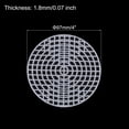 thumbnail image 2 of Unique Bargains 20pcs 4' Plastic Mesh Canvas Sheet 5 Count Round Needlepoint Blank Canvas for Embroidery, White, 2 of 5