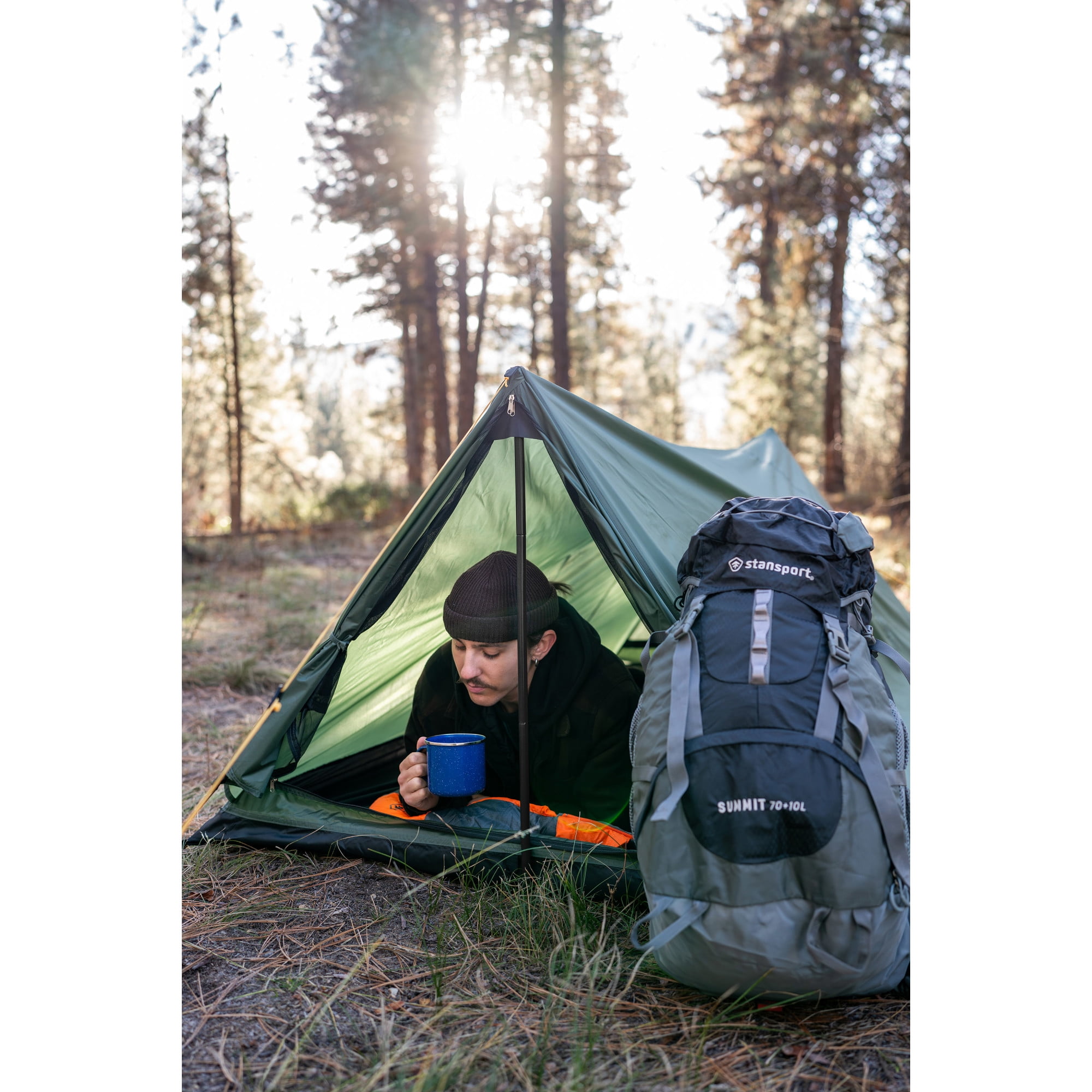 Stansport Eagle Backpacking Tent - Forest Green