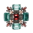 thumbnail image 4 of Broche de perlas con solapa cuadrada y diamantes de imitación, accesorio de cristal para decoración de disfraces, 4 of 7