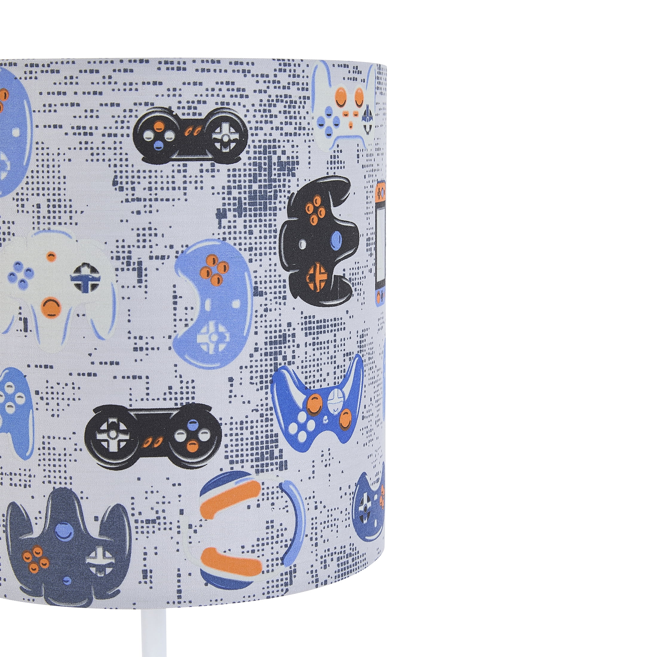 Your Zone Kids 16.5" Navy Blue Glow-in-the-Dark Gamer Table Lamp