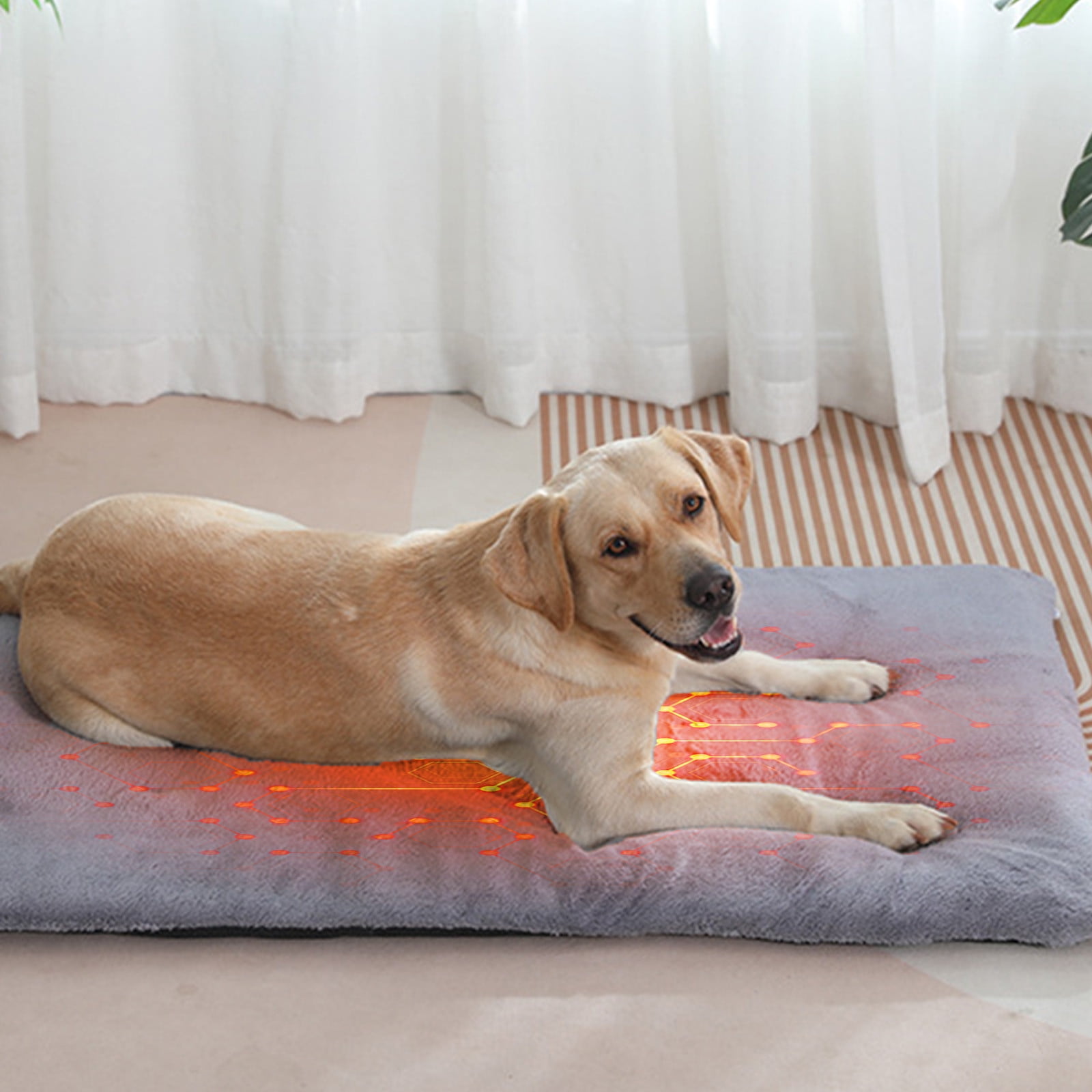 Self-Warming Pet Bed Pad, Thermal Dog Bed Mat, Self-Heating Pad For Cats, Pet Warmer Mat For Feral And Indoor Cats, Machine Washable Pet Sleeping Mat, No Electricity Needed