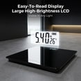 thumbnail image 3 of Memoria Digital Bathroom Scale, Smart Scale for Body Weight, High Accuracy to 0.1 lb, 400 lb Capacity, Large LCD, Tempered Glass Platform, 3 of 10
