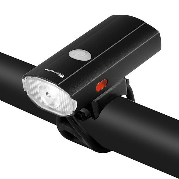 Linterna frontal de bicicleta 2 en 1 Luz de bicicleta USB recargable Casco de ciclismo Faro impermea West Biking Linterna frontal de bicicleta