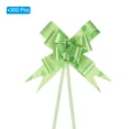 thumbnail image 3 of Uxcell 3.3inch Pull Bows Gift Wrapping Pull Bow Heart Pattern Baskets Present Bows Ribbon Green 300 Pcs, 3 of 6